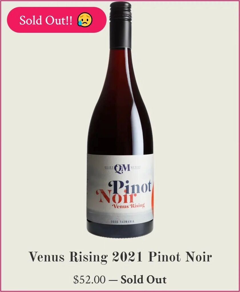 QuietMutiny's tweet image. From Instagram: instagr.am/p/CsivzO5r9Rd/

Sorry, you missed out, 2022 Pinot Noir coming very soon

#TassieWine