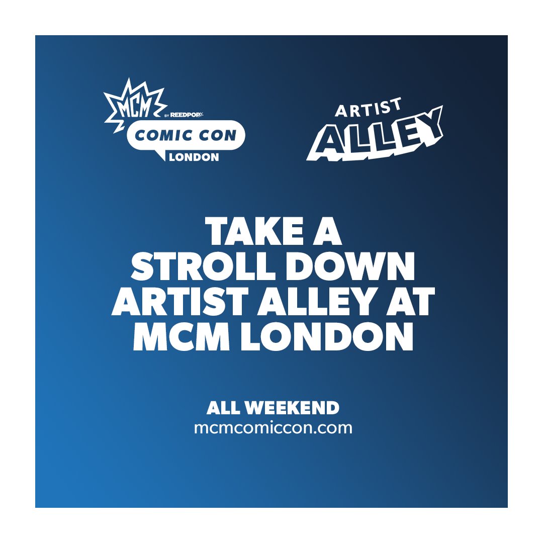 Take a stroll down Artist Alley this weekend at MCM London! 🎨
 
Get ready to immerse yourself in a world of creativity.
 
Browse this year’s Artist Alley now on the app or online: bit.ly/3M7bRuw

#MCMComicCon