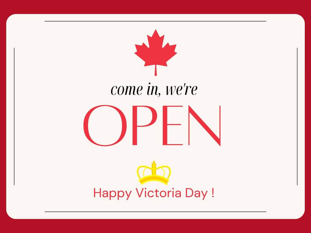 We are OPEN today Victoria Day Monday holiday hours: 

Berwick & Kentville Wilsons Pharmasave  12:00pm - 5:00pm

#victoriaday2023
#wereopen