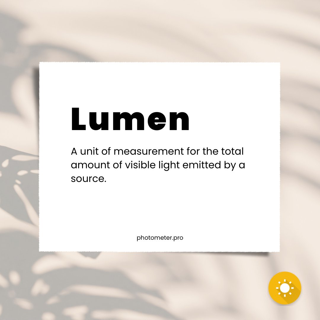 photometer_pro's tweet photo. 🔆📚 Word of the Day: Lumen! 📚🔆

Lumen (noun):
A unit of measurement for the total amount of visible light emitted by a source. 💡🌟

Did you know? The right amount of lumens is essential for optimal plant growth, interior design, and even your well-being! 🌱🏠 https://t.co/WkfxRk9U5d