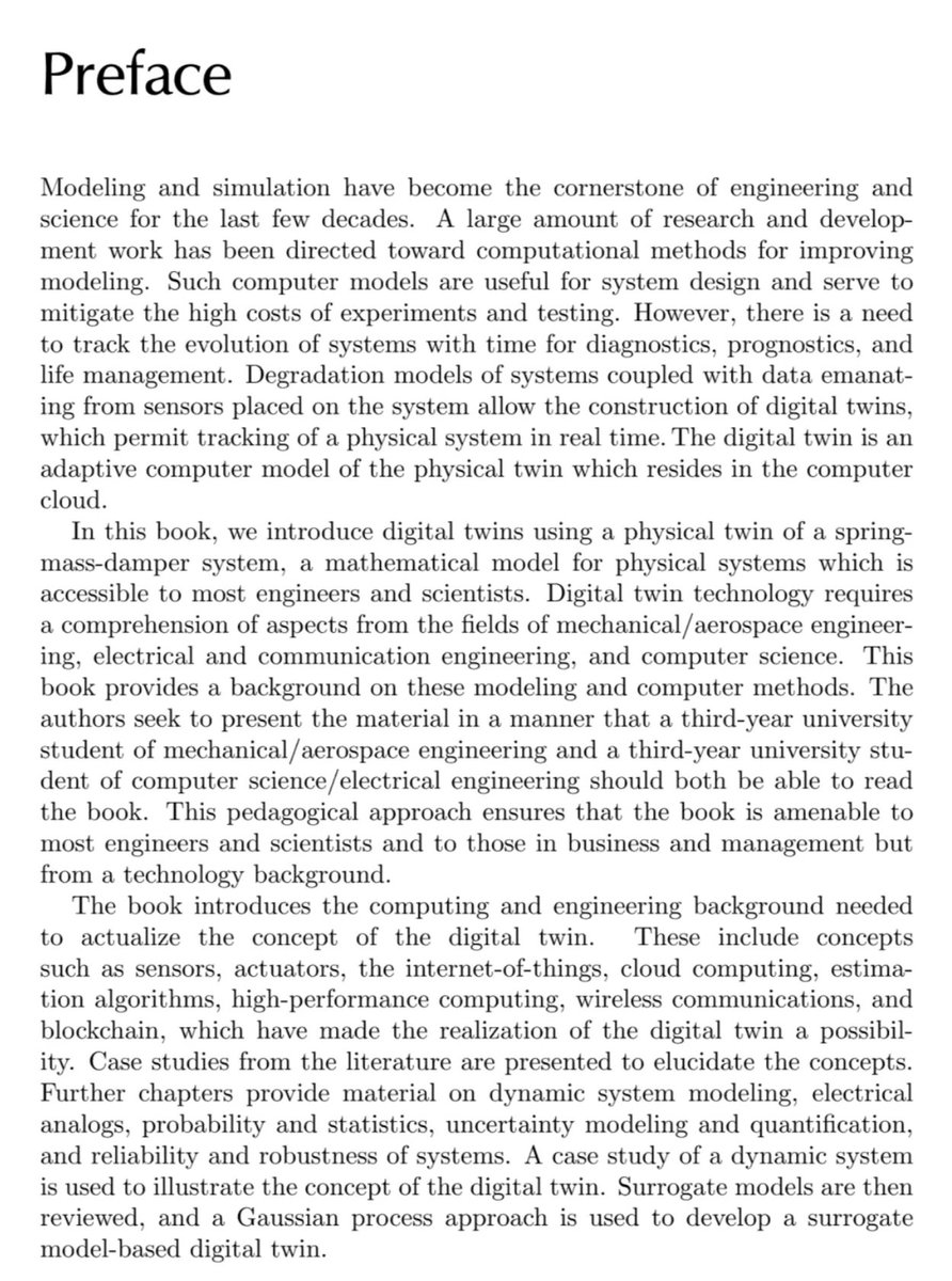 Professor Sondipon Adhikari (@profadhikari) on Twitter photo Delighted to see that my new book (co-authored with <a href="/drganguli/">Ranjan Ganguli</a>) entitled "Digital Twin: A Dynamic System and Computing Perspective" is now published <a href="/CRCPress/">CRC Press</a> <a href="/CRC_MathStats/">CRC Press Data Science, Stats, and Math Books</a>
It reflects our research works on #DigitalTwin over the past five years:
buff.ly/42YLvRt Delighted to see that my new book (co-authored with <a href="/drganguli/">Ranjan Ganguli</a>) entitled "Digital Twin: A Dynamic System and Computing Perspective" is now published <a href="/CRCPress/">CRC Press</a> <a href="/CRC_MathStats/">CRC Press Data Science, Stats, and Math Books</a>
It reflects our research works on #DigitalTwin over the past five years:
buff.ly/42YLvRt