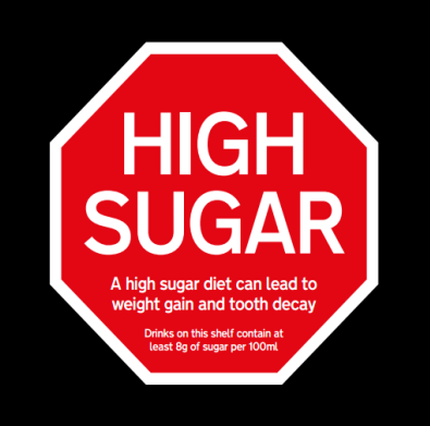 We should all be aware of our sugar intake but it may not be our first thought when we reach for a drink. Liverpool City Council sought to change this by introducing these signs to draw attention to sugary drinks, to see the results click the link below: local.gov.uk/sites/default/…
