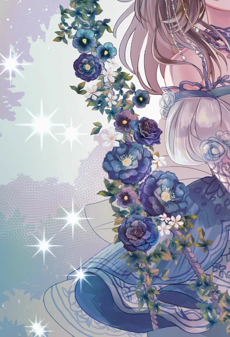 自作ブラシのおかげで花のブランコも秒で描ける。