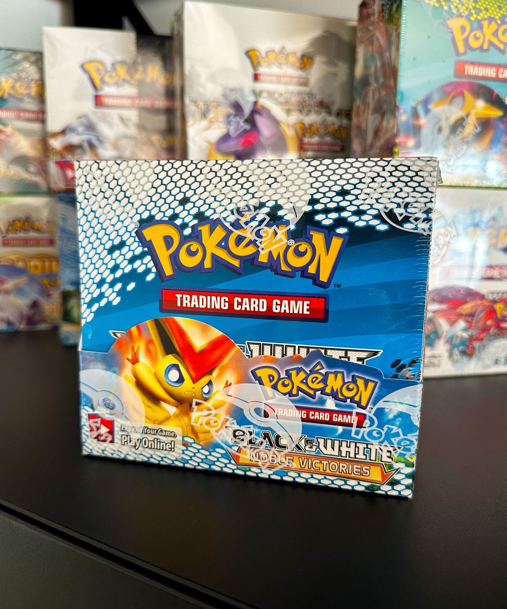 Black &amp; White Noble Victories!
26th May - Packs still available!

Art set £300 | Single Pack £75
Have them opened live or sent to you sealed (tamper sealed live)

If you would like to reserve packs, please comment below.

#boxbreak #vintage #pokemon #tcgpokemon #tcg #wow #openme