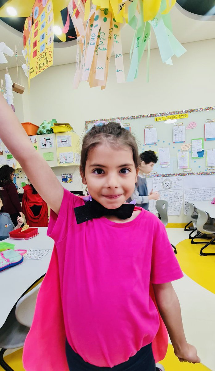 NGSDubai's tweet photo. Our Grade 1 students showcase their extraordinary superpowers of empathy during our special Empathy Heroes Day at NGS.

يُظهر طلابنا من الصف الأول قواهم الخارقة في التعاطف خلال يوم أبطال التعاطف الخاص بمدرسة نكست جينيريشن. https://t.co/95AkzVBQFa
