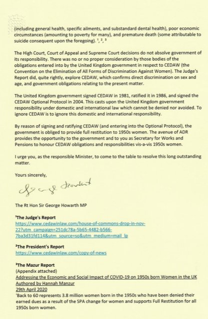 @BBCRadioStoke STUART GEORGE 

Please read letter from @georgehowarthmp to Secretary of State @MelJStride re #50sWomen 
⬇️⬇️⬇️