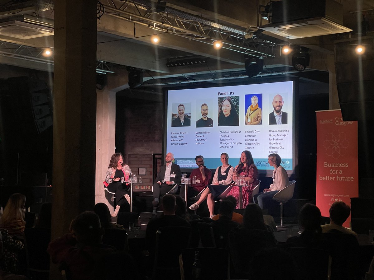 Glasgow_Chamber's tweet photo. Last week, we welcomed our Step Up to Net Zero businesses and participants to @SWG3glasgow

A great opportunity for everyone to connect, chat about all things #sustainable and reflect on the positive impact which the STUNZ participants have made for their businesses! https://t.co/wJTe1oJKM5