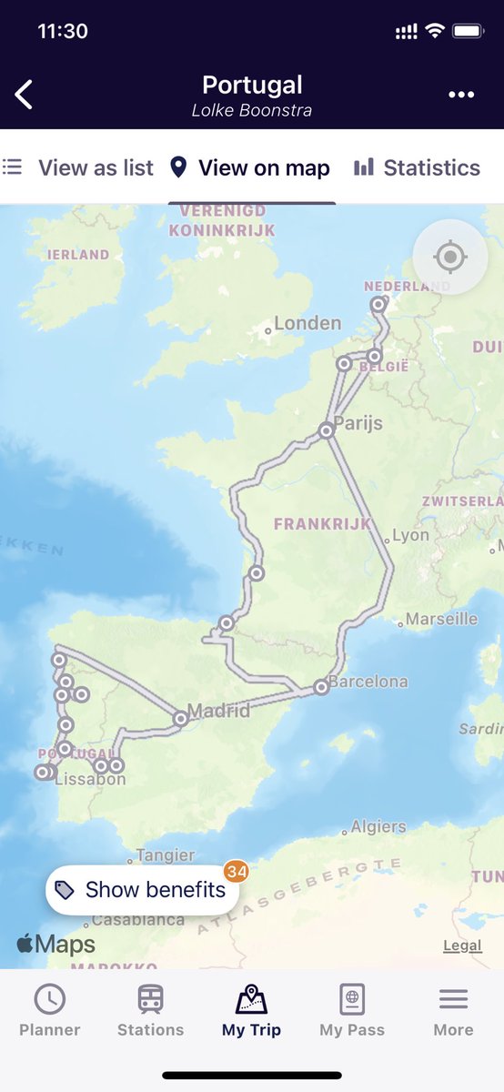netconlolke's tweet photo. Just to show you can do a holiday to@Spain and Portugal without flying. #moretrainslessplanes https://t.co/SXZGhE2erC