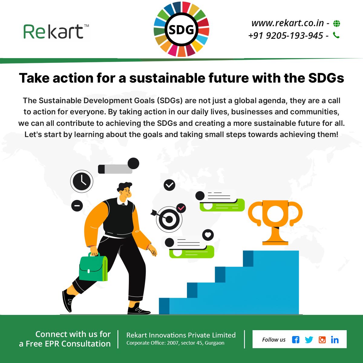 RekartOne's tweet photo. Take action for a sustainable future with the SDGs
#Recycling #RenewableEnergy #Sustainability #ReduceWaste #wastemanagementsolution #WasteManagementServices #recyclewaste #environment #environmentallyfriendly #reducewaste #recycle #EPR #sustainableliving #sustainablefuture https://t.co/bznAViqac0