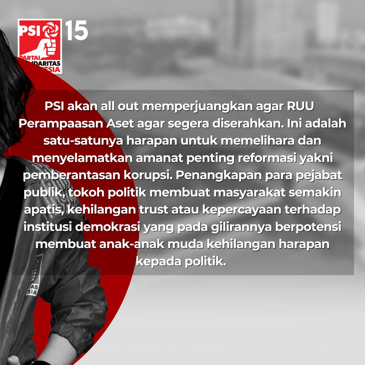 psi_id's tweet photo. PSI mengajak Sis dan Bro untuk merenungkan perjuangan Reformasi dan memantapkan orientasi serta menata langkah agar hari esok lebih baik daripada kemarin. 

Dan inilah 3 hal yang mau diperjuangkan ke depan!
#25tahunreformasi 
#MerawatIngatanDemokrasi https://t.co/W2jx66rq0J