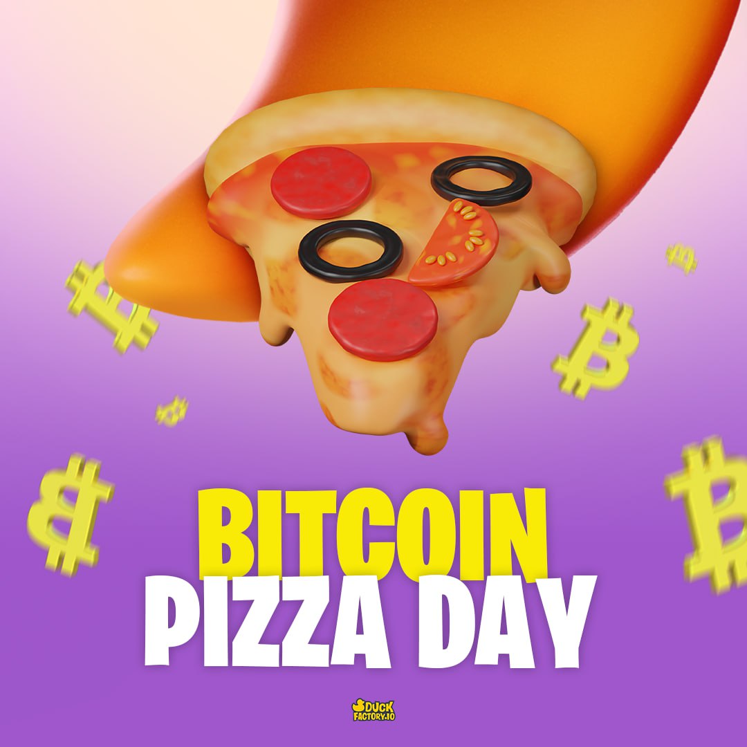 Duckfactory_io's tweet image. Happy Bitcoin Pizza Day, fellow Ducklings! 🍕🎂🎉

On this special day, we want to raise our wings and celebrate the momentous occasion when 10,000 Bitcoins were exchanged for two delicious pizzas back in 2010. 🍕💰

To all the feathered friends who believe in the power of…