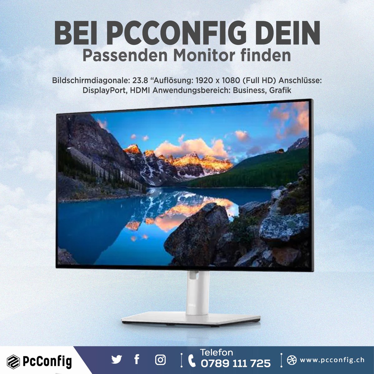 PcconfigSwiss's tweet photo. 🖥️ Auf der Suche nach dem perfekten Monitor? Bei https://t.co/Bd8IIzaGzv findest du eine riesige Auswahl an hochwertigen Monitoren für jeden Einsatzzweck! Entdecke die neuesten Modelle und finde den Monitor, der zu deinen Anforderungen passt. #pcconfig #monitor #gaming #arbeiten https://t.co/jJEjBv50GP