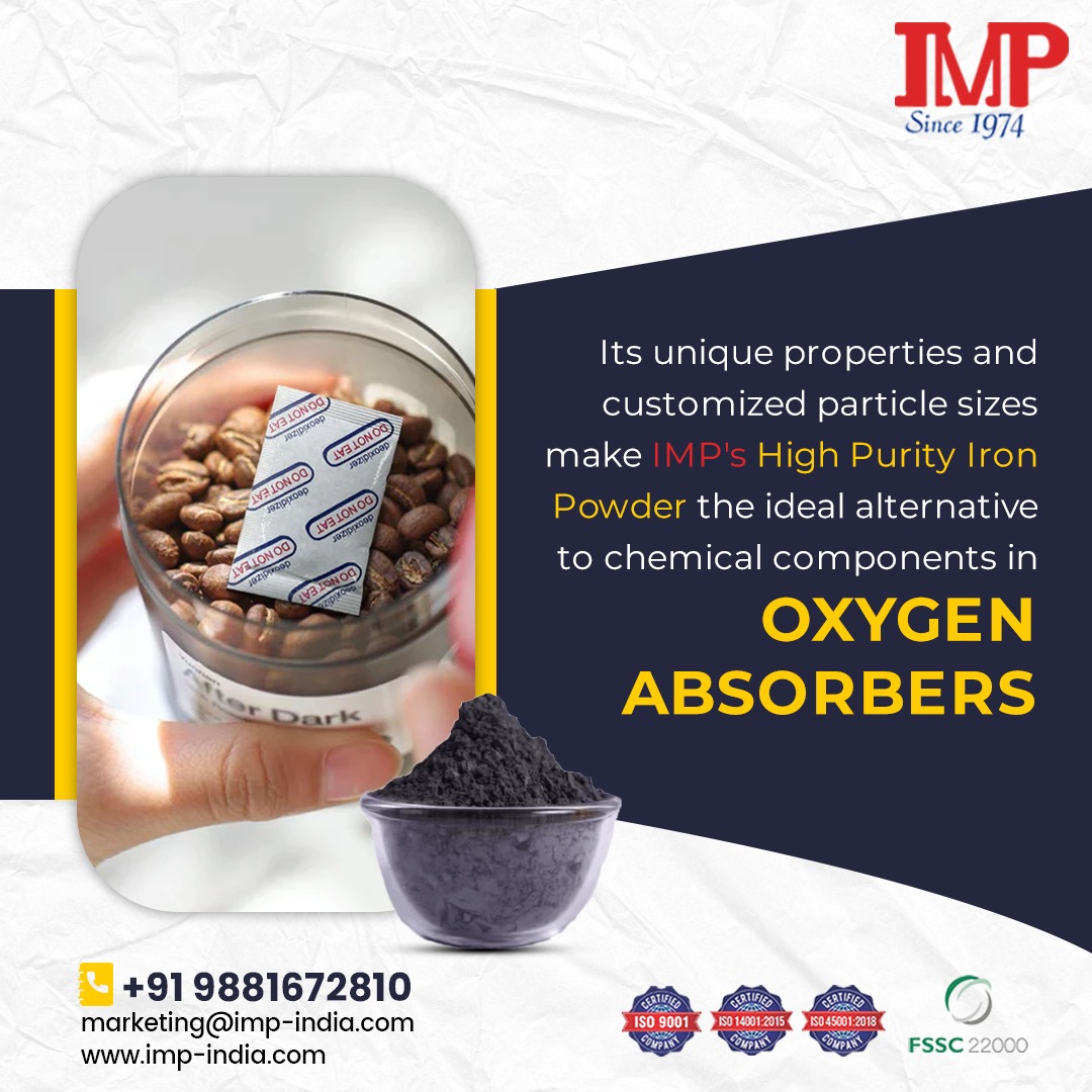 IMP's High Purity Iron Powder!

For more details contact us:
📞 +91 9881672810
📩 marketing@imp-india.com
🌐 imp-india.com
.
.
.
#IMP #IMPIndia #PreAlloyedPowder #Environment #highpurity #HighPuritySolutions #OptimizedFormulations #PharmaExcellence