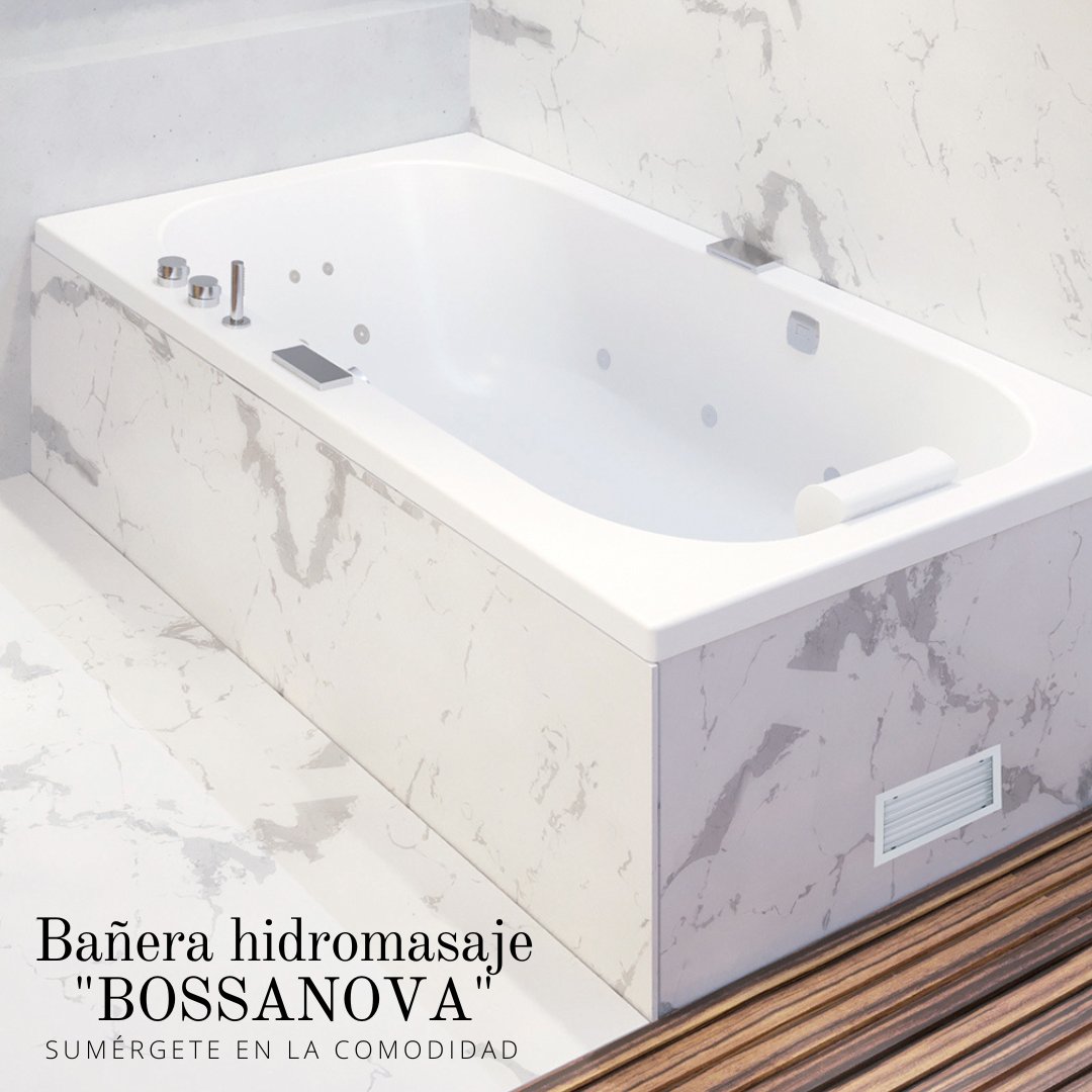 construlanding's tweet image. ¡Anuncio emocionante! Tenemos una nueva bañera hidromasaje en nuestra web! 💦 Sumérgete en el lujo y relájate en la increíble bañera BOSSANOVA, diseñado para brindarte una experiencia de spa en la comodidad de tu hogar #bañera #bañerahidromasaje #relajación #spa #Jets  #hogar