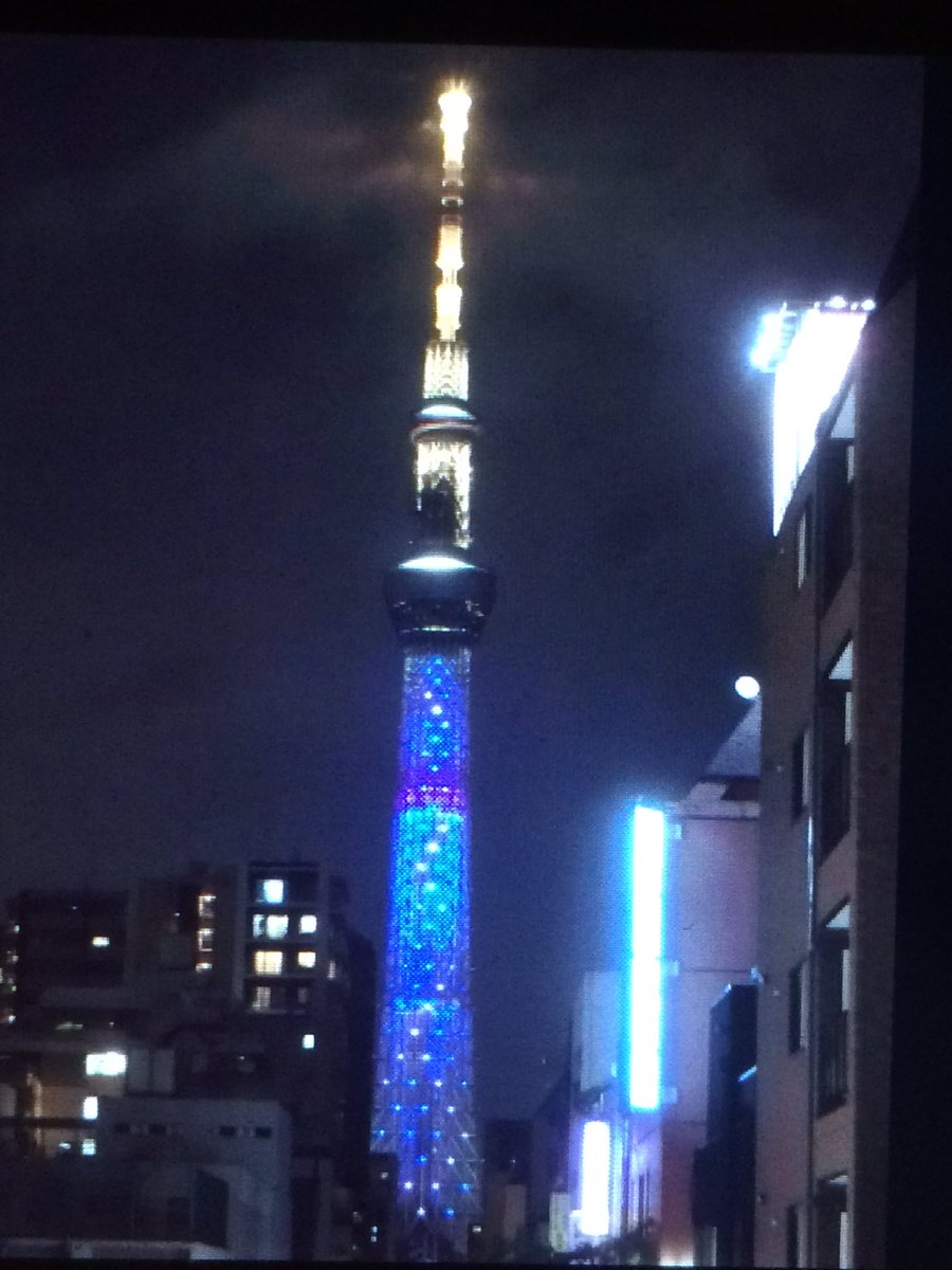 eagle_tw1029's tweet photo. 今夜のスカイツリーは、開業11周年を記念して、東京スカイツリー公式キャラクターのソラカラちゃんをイメージした特別ライティングを点灯しています。
早いもので11年なんですね。 https://t.co/YSyRgdi5DZ