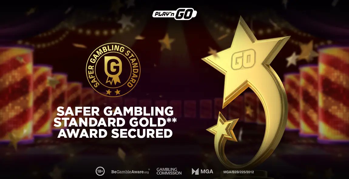 Slot game developer Play&#39;n GO set standards high with Gold Award