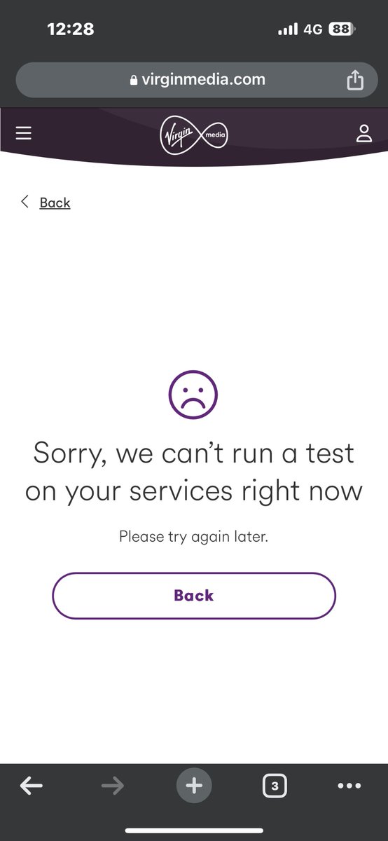 AlexanderW1405's tweet photo. @virginmedia And again….. https://t.co/bP5jYv8wKW
