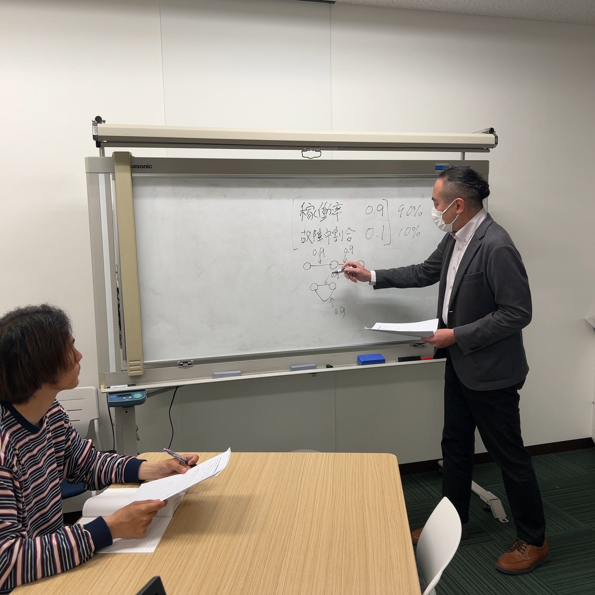 ymd_gon's tweet photo. 今日は弊社オフィスで南葛SC下平選手の基本情報技術者試験勉強会を行いました！！
試験合格までサポートします！！
今日は計算問題を中心に学習して頂きました。
サッカー&amp;エンジニア&amp;試験勉強
常に挑戦する姿に刺激を受けました！！

#南葛SC #独習ゼミ

@takumi_106 https://t.co/JFsVV6XJ5O