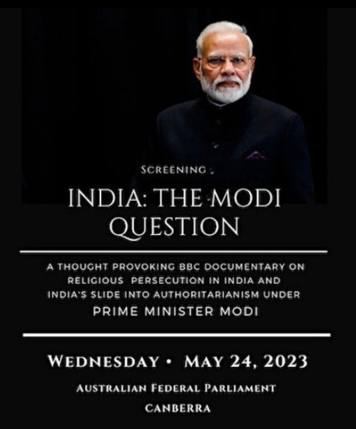 ModiG just in time to watch BBC Documentary screening in the Australian Parliament on May 24.  #BBCDocumentary