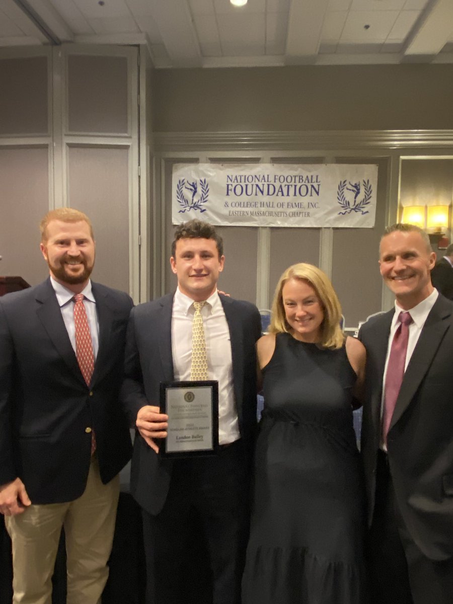 Congratulations to Sebs senior Landon Bailey one of 29 seniors in the state to receive the National Football Foundation Grinold MA Chapter Scholar-Athlete award. Congrats to Landon, his parents and Coach Burke