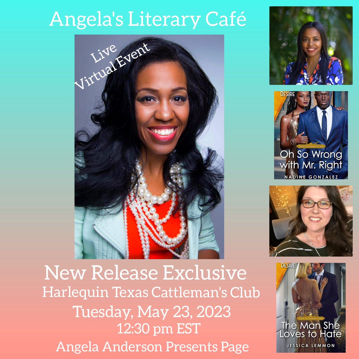 Double book launch 🚀 tomorrow on FB. 
#bookrelease #authorevent #booktalk #harlequindesire