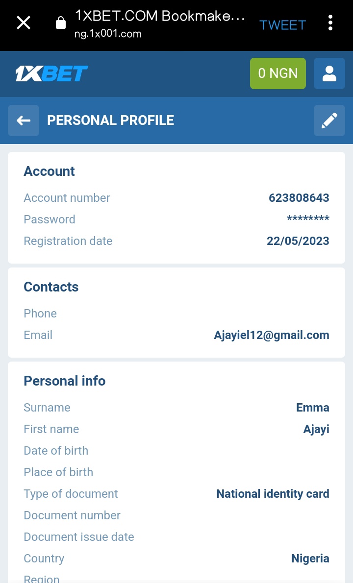 AjayiEm01's tweet photo. @LadyBet8 Done 623808643 https://t.co/ZG6Xf9QecL