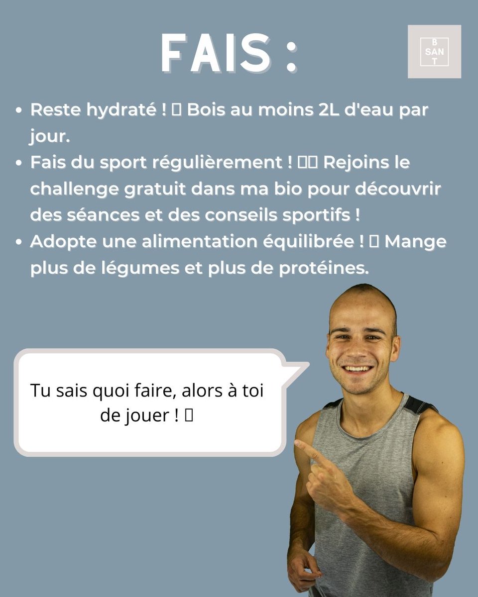 BenjaminSantt's tweet image. Salut toi ! L&apos;été approche à grands pas et il est temps de préparer ton summer body pour briller sur la plage. Voici 3 astuces simples mais efficaces pour t&apos;aider à atteindre tes objectifs :

#summerbody #préparation #remiseenforme