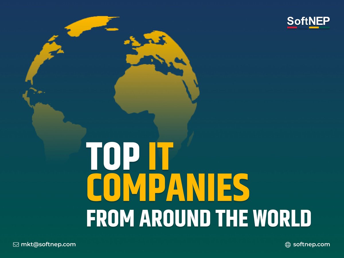 SoftNEP's tweet photo. Explore the leading IT companies globally, specifically from those countries known for supplying skilled workers to developed nations. Read here 👉 https://t.co/29goG7d1GP
#softnep #softnepblogs #itcomapnies https://t.co/lRUWlhVC4V