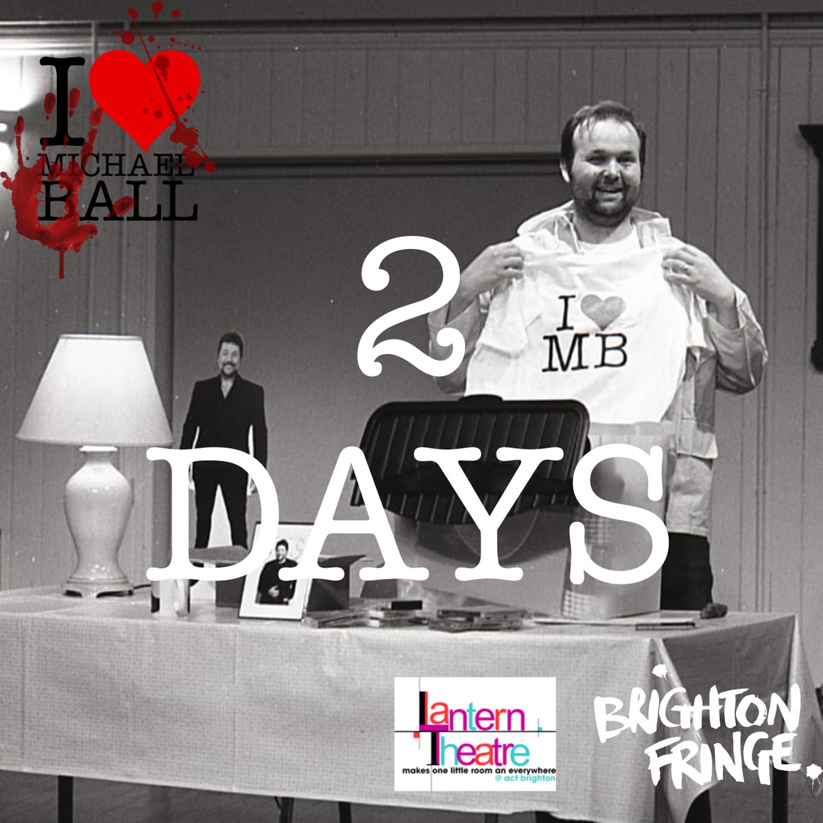 #2DaysToGo

Join the @MBAppreciation this week for their latest meeting to worship the great West End Star!

🎭#IHeartMichaelBall
📍@lanterntheatreb @brightonfringe
🗓️31 MAY, 2 & 3 JUNE

#MichaelBall #Brighton #Fringe #Theatre #JourneyIntoFringe #FanClub