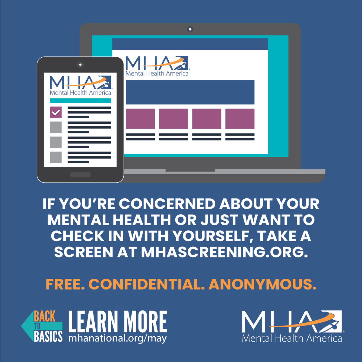 May is Mental Health Month and we're taking some time each week to share these resources! mhanational.org/live-b4stage4 #Tools2Thrive #MentalHealthMonday