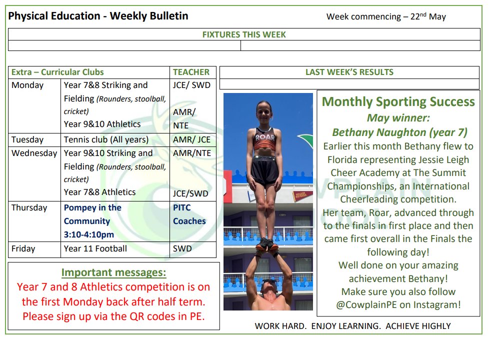 Our PE weekly bulletin - Monday 22nd May 2023.