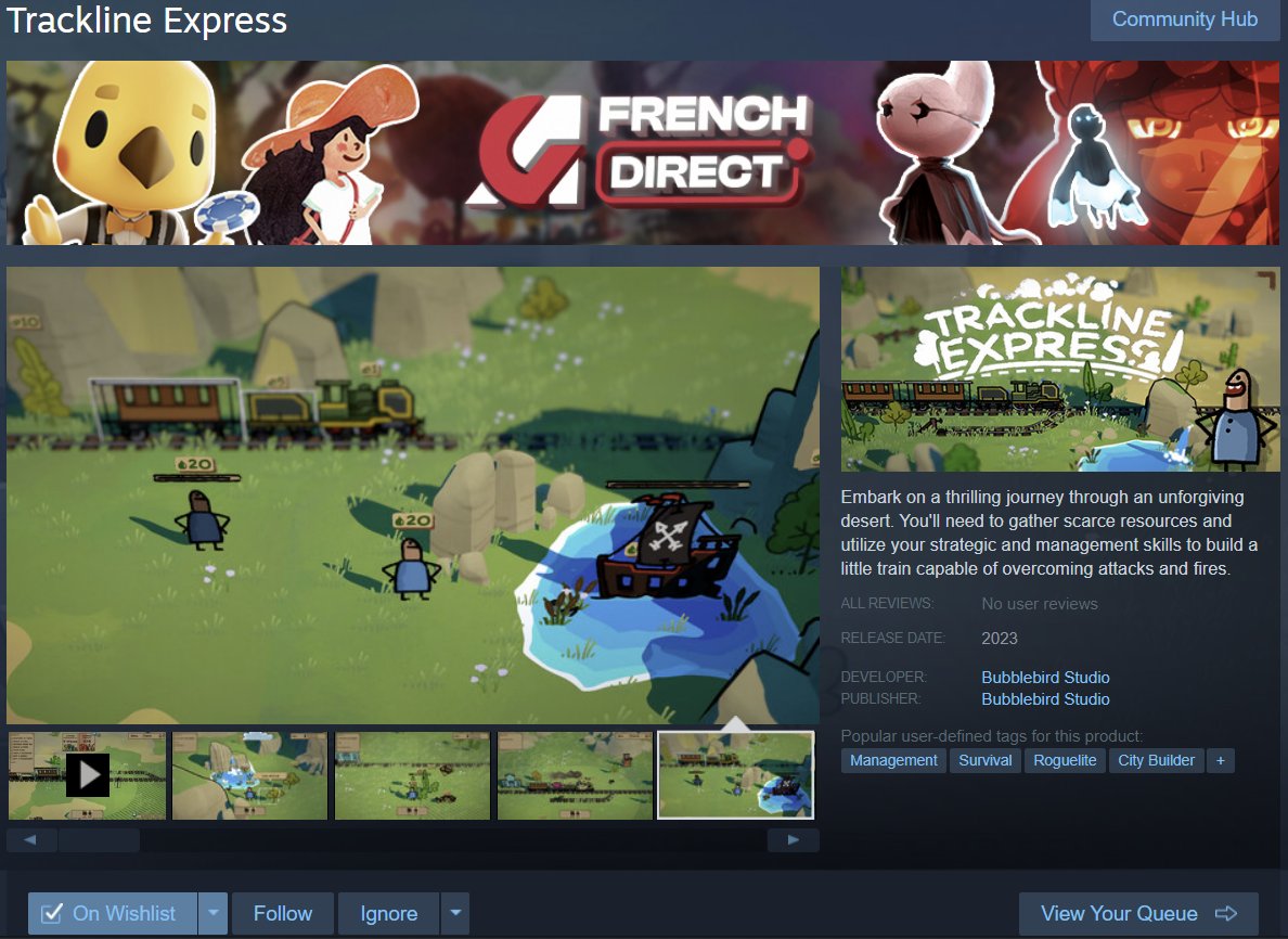 HashtagIndieDev's tweet photo. 🐳GAMES TO WISHLIST - #TracklineExpress
📣Embark on a thrilling journey through an unforgiving desert. You'll need to build a little train capable of overcoming attacks and fires.
📍DEV: @FabienWeibel
🔗https://t.co/3DdjCw4Lv0
#steam #management #survival https://t.co/5myfFSySa7