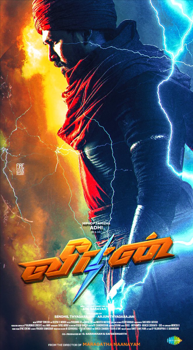 fire_studio_des's tweet photo. #Veeran Fanmade poster Design
#Veerantrailer #HiphopTamizha

@hiphoptamizha @ArkSaravan_Dir @saregamasouth @SakthiFilmFctry @SathyaJyothi @tuneyjohn https://t.co/T1TQxIbwvZ