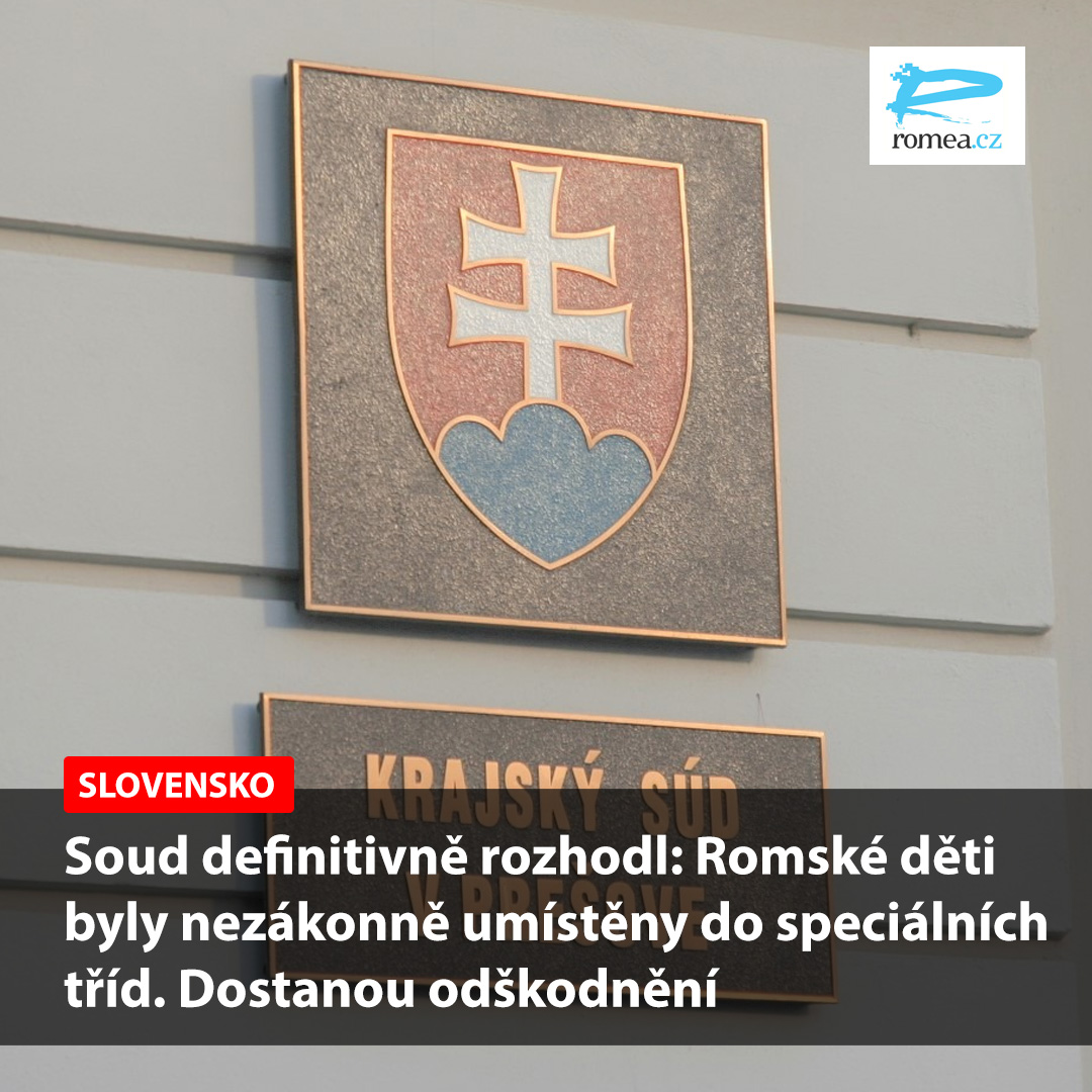 romeanews's tweet photo. Soud definitivně rozhodl: Romské děti byly nezákonně umístěny do speciálních tříd. Dostanou odškodnění https://t.co/yqAJDFQL5M
#romskedeti #diskriminace #romove #soud #odskodneni #vzdelavani #segregace #historickyprecedens #spravedlnost #specialnitridy #romea #romeacz #slovensko https://t.co/VCEoslhQLt