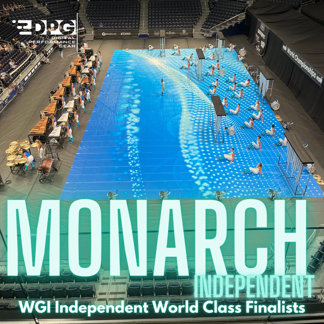 DPGPerforms's tweet image. Congratulations to Monarch Independent (TX) Percussion for an incredible season and for becoming an Independent World Class Finalist at the 2023 WGI World Championships! 

#dpgfloors #wgipercussion #wgi2023 #percussion #customprinting