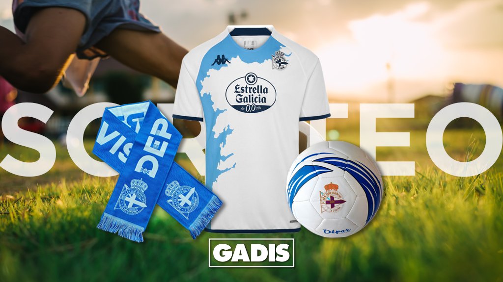 gadis's tweet photo. ⚽ SORTEO ⚽ Sorteamos un LOTE INFANTIL do @rcdeportivo composto por unha camiseta, unha bufanda e un balón asinado por @LP10oficial. Participar é súper sinxelo:

➡️ Sigue a @gadis 👍.
➡️ Fai RT a este chío 🔄.

📆 Ata o 28/05.

Bases legais: https://t.co/NcyNHt1R5M https://t.co/rXGQZRhO2O