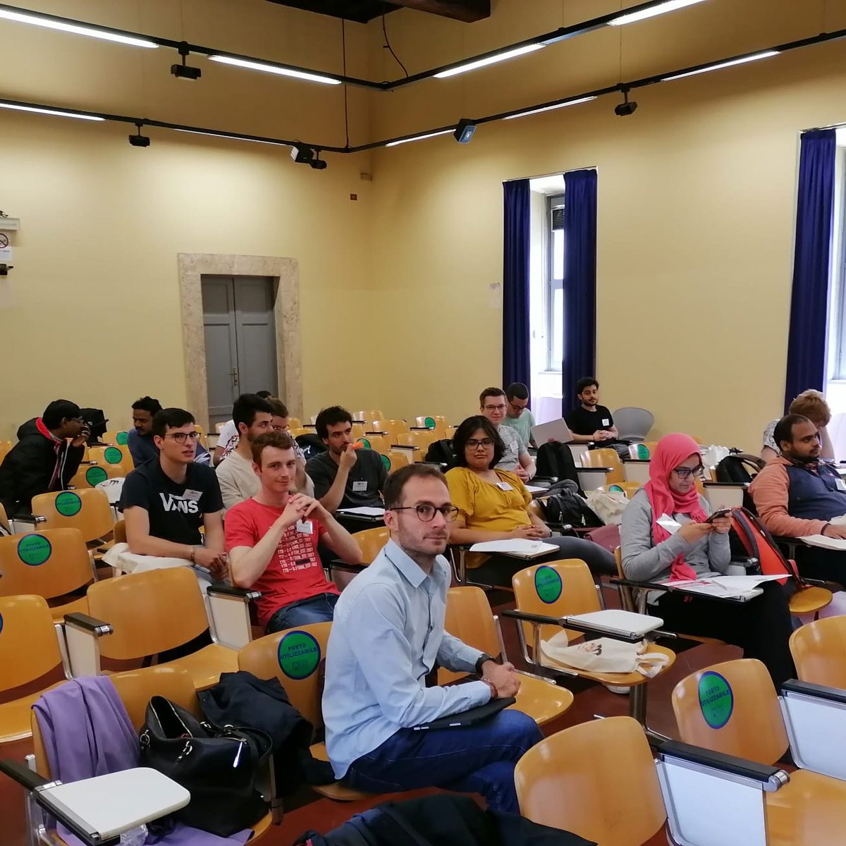 Cnr_Nano's tweet photo. Everything is ready for the @Psik_Network and @max_center2 school: "From Equilibrium to Time-Resolved Spectroscopies and Nonlinear optics". 
We are excited about this 5 day program starting today! #Yambocode #Cheerscode
Thanks @CNRsocial_ @CNR_ISM @Cineca1969 @Psik_Network https://t.co/WmuNh99YY1