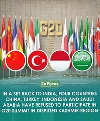 Pakistan's strategic moves pay off as four major countries (China, Saudia, Indonesia, and Turkey) refuse to attend G20 tourism meeting in Srinagar, highlighting the issue of Jammu and Kashmir's disputed status. #Pakistan #Kashmir #G20Boycott 
#KashmirRejectsIndia 
#G20Kashmir