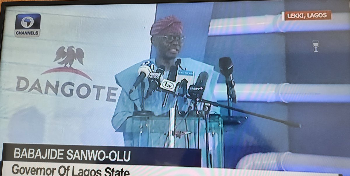 Sanwo-Olu's speech is always different 🤌

Brilliant story and correlation of Dangote, PMB, and BAT #DangotePetroleumRefinery