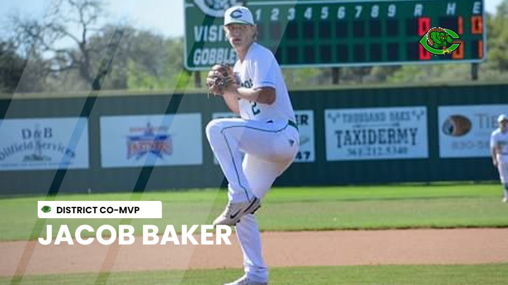 Congratulations to Jacob Baker for being voted as the District 28 Baseball CO-MVP!