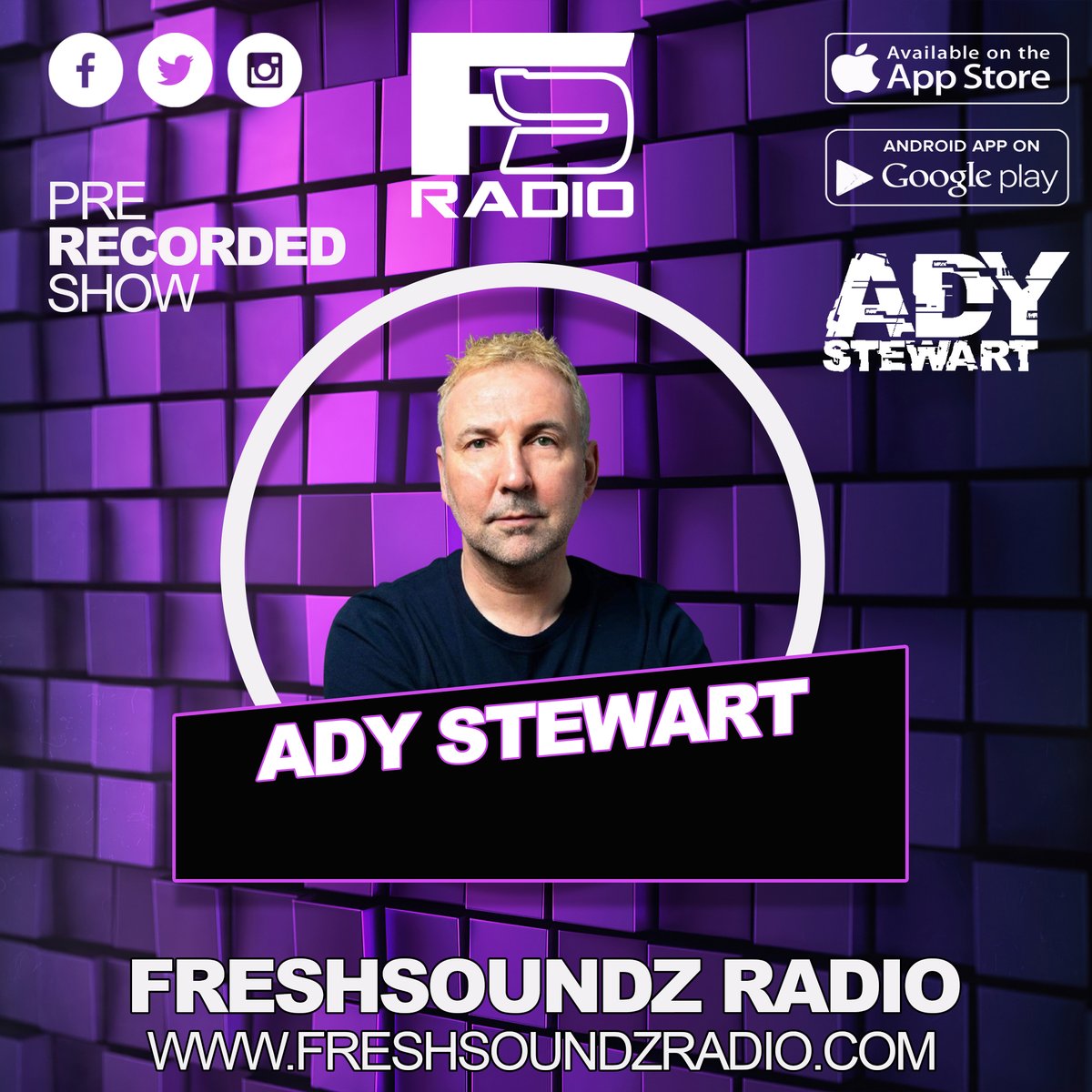 FreshSoundzuk's tweet image. Get locked into the sounds of Ady Stewart live now - #QuickRecord in Operation