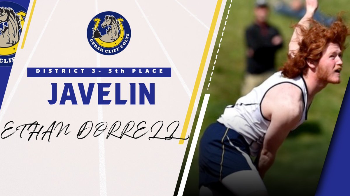 Congrats Ethan on your 5th place finish at Districts and qualifying for this weekend's PIAA State Championship Meet. Ethan will throw Saturday morning at 9AM. Go Colts!