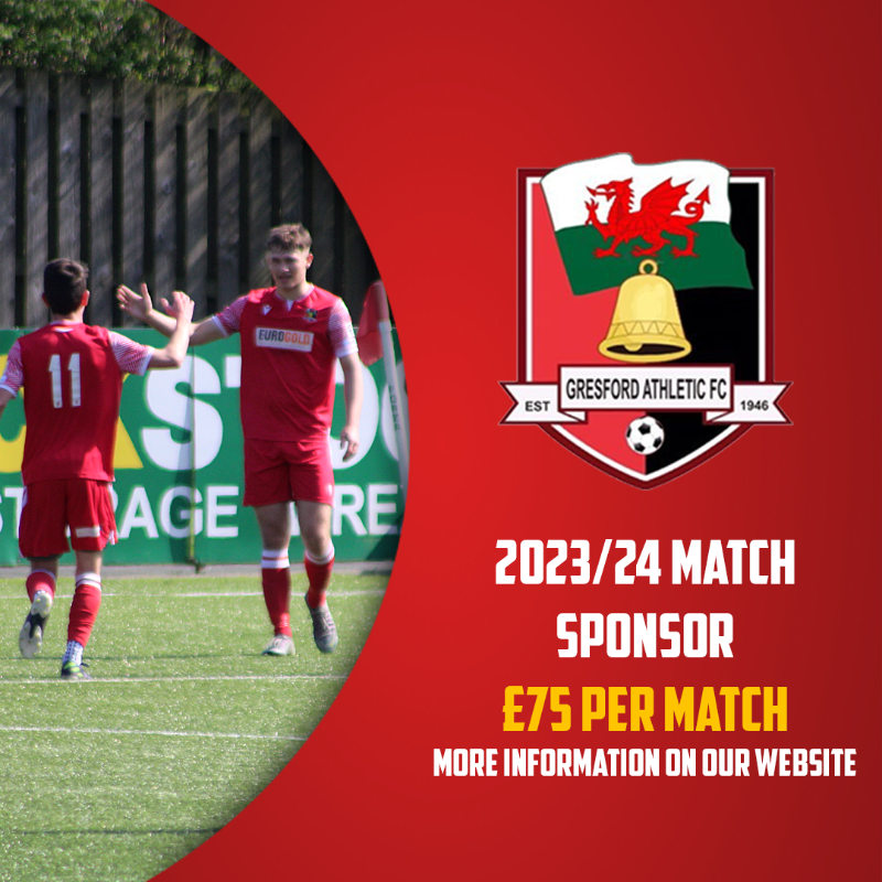 GresfordFC's tweet photo. 🤝 | Interested in supporting a Committee-led, semi-professional club in the second tier of Welsh football?

🔴 @GresfordFC are offering sponsorship packages for the 2023/24 season.

➡️ Packages can be purchased online or by contacting sponsorships@gresfordathleticfc.com.