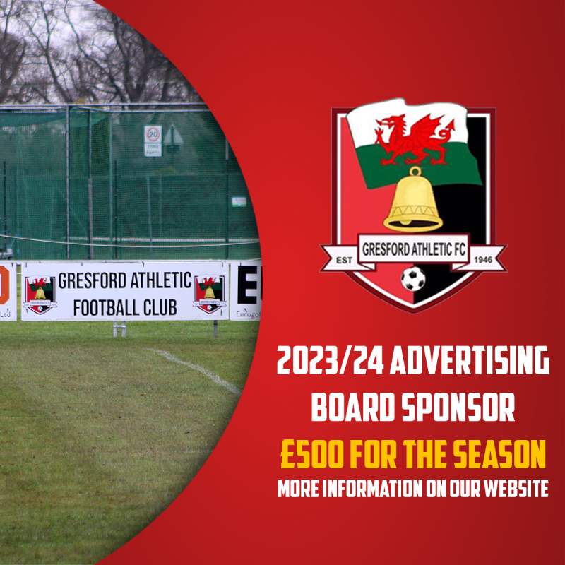 GresfordFC's tweet photo. 🤝 | Interested in supporting a Committee-led, semi-professional club in the second tier of Welsh football?

🔴 @GresfordFC are offering sponsorship packages for the 2023/24 season.

➡️ Packages can be purchased online or by contacting sponsorships@gresfordathleticfc.com.