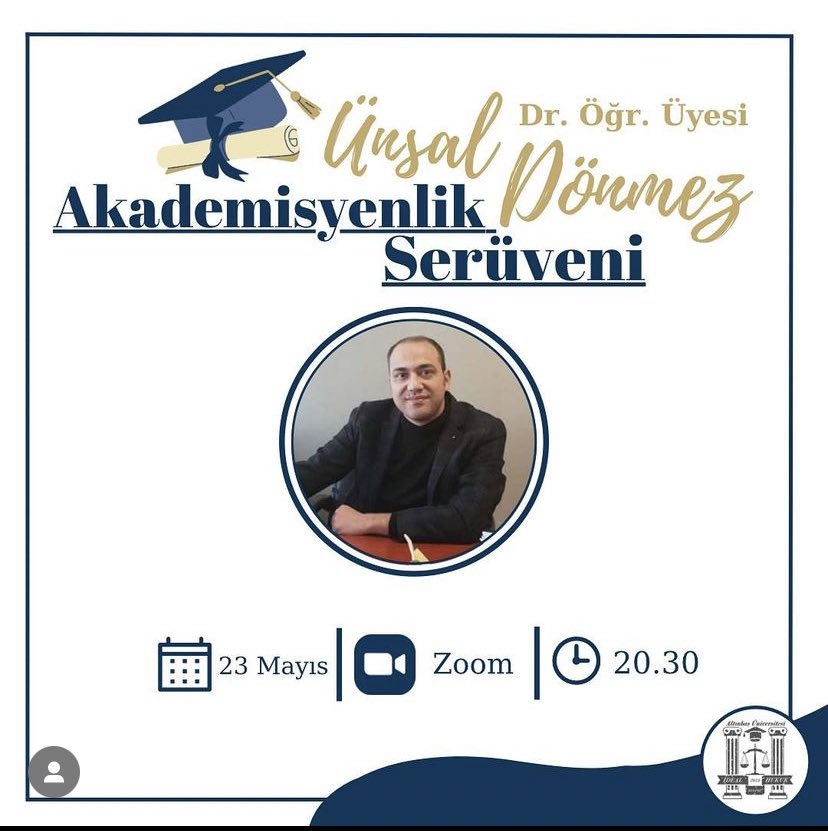 altinbasideal's tweet photo. Herkese merhaba,
Altinbas ideal Hukuk Kulübü olarak "Akademisyenlik Serüveni" adli etkinligimizle karsinizdayiz. Etkinligimizde, Yildirim Beyazit Universitesi Hukuk Fakültesi Medeni Hukuk Anabilim Dali ögretim üyesi Dr. Unsal Dönmez ile akademisyen olma sartlari, mülakat asamasi+ https://t.co/1Ln36fOJjg