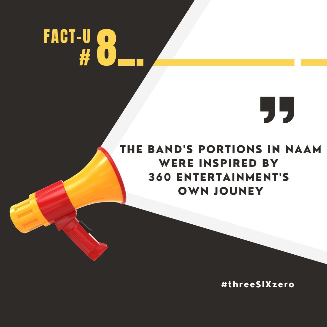 360EntPros's tweet image. Think you know everything about Naam? Think again! Here's a list of surprises and fun facts about Naam Series. #Naam #Naam2 #OneLoveOneLife #threeSIXzero #factsonly