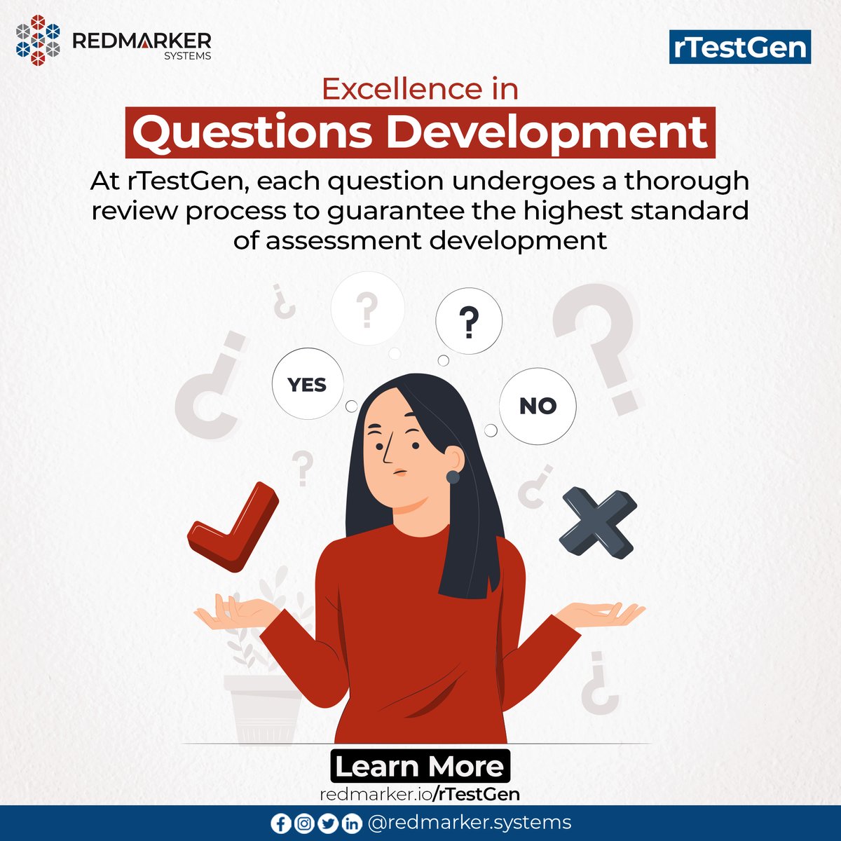 redmarkersystem's tweet photo. 🔍 Crafting Assessment Brilliance! ✨💡

At #rTestGen, we redefine #ItemDevelopment by merging expertise and precision. Each question, meticulously curated by #SubjectSpecialists and #AssessmentExperts, guarantees exceptional exams, quizzes, and evaluations. 📝💯

#EdTech https://t.co/jEMY58u0xL