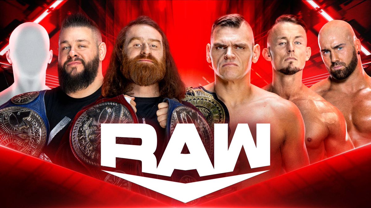 Tomorrow night on RAW: 

 Becky Lynch Trish Stratus contract signing .
Rollins interview.
Cody and Lesnar in the same arena.
Sami, KO and Mystery partner vs Imperium.
#WWERaw https://t.co/3Vw2Gd6Nxr