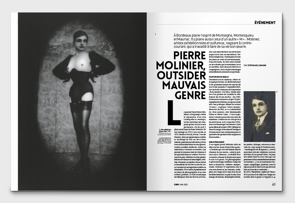 📸 #Photographie : à Bordeaux plane l’esprit de Molinier, artiste exhibitionniste et sulfureux qui a travaillé à faire de sa vie son œuvre.
👁 L'Œil part à la découverte de Molinier.
lejournaldesarts.fr/expositions/pi…
#ouvrezloeil #prenezlart #art #bordeaux #artiste #oeuvre #pic #france