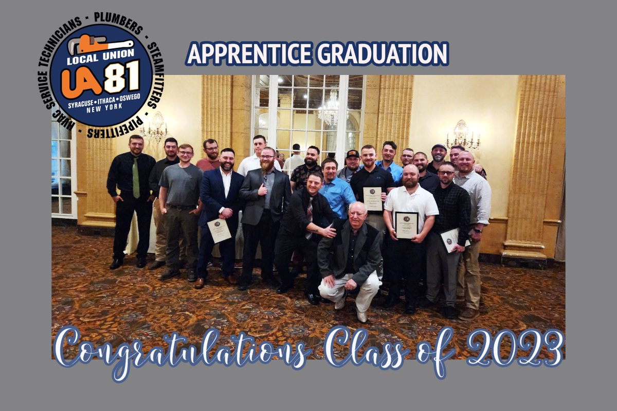 UA_Local_81's tweet image. ✨ We're thrilled to announce the graduation of our exceptional apprentices! 🎉🎉 Thank you to the mentors and colleagues who supported and guided them. 

#ApprenticeGraduation #CelebratingSuccess #ProudMoment #NewBeginnings #syracuse #UnionProud #UnionStrong
